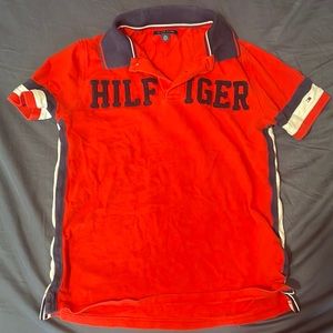 Tommy Hilfiger Red Polo shirt. Youth XL, sz 16-18.